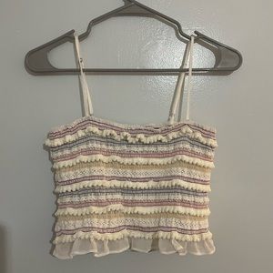 Forever 21 fun pom Pom crop top. Size M